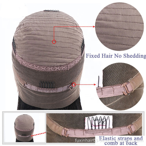 Hand Tied To Swiss Lace Deep Wave Virgin Bohemian Human Hair 360 Frontal Lace Wigs
